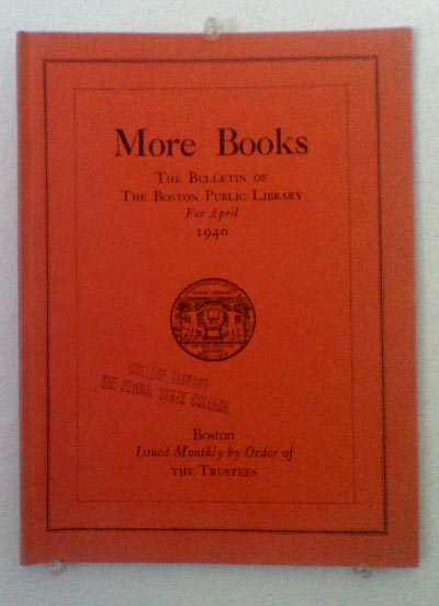 More Books: April 1940