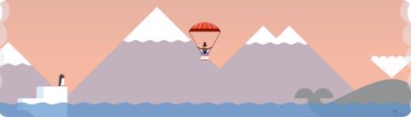 Google Doodle: First Parachute Jump