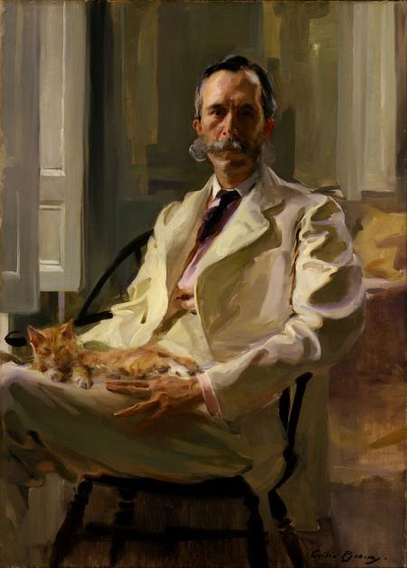 Man with the Cat - Cecilia Beaux