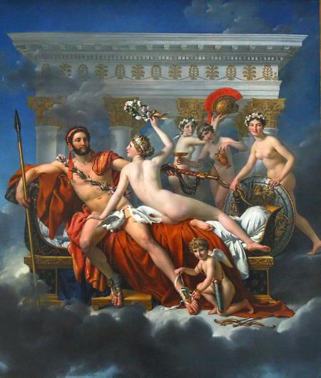 Mars Being Disarmed by Venus - Jacques-Louis David