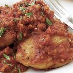 Chicken Thighs with Tomato-Ginger Sauce