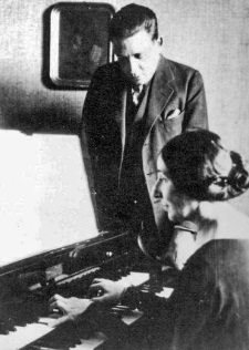Francis Poulenc with Wanda Landowska