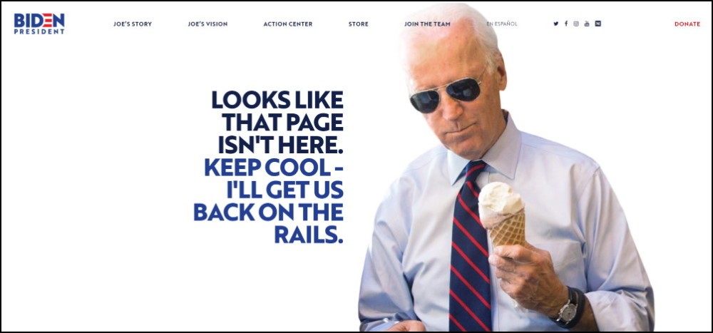 Joe Biden 404